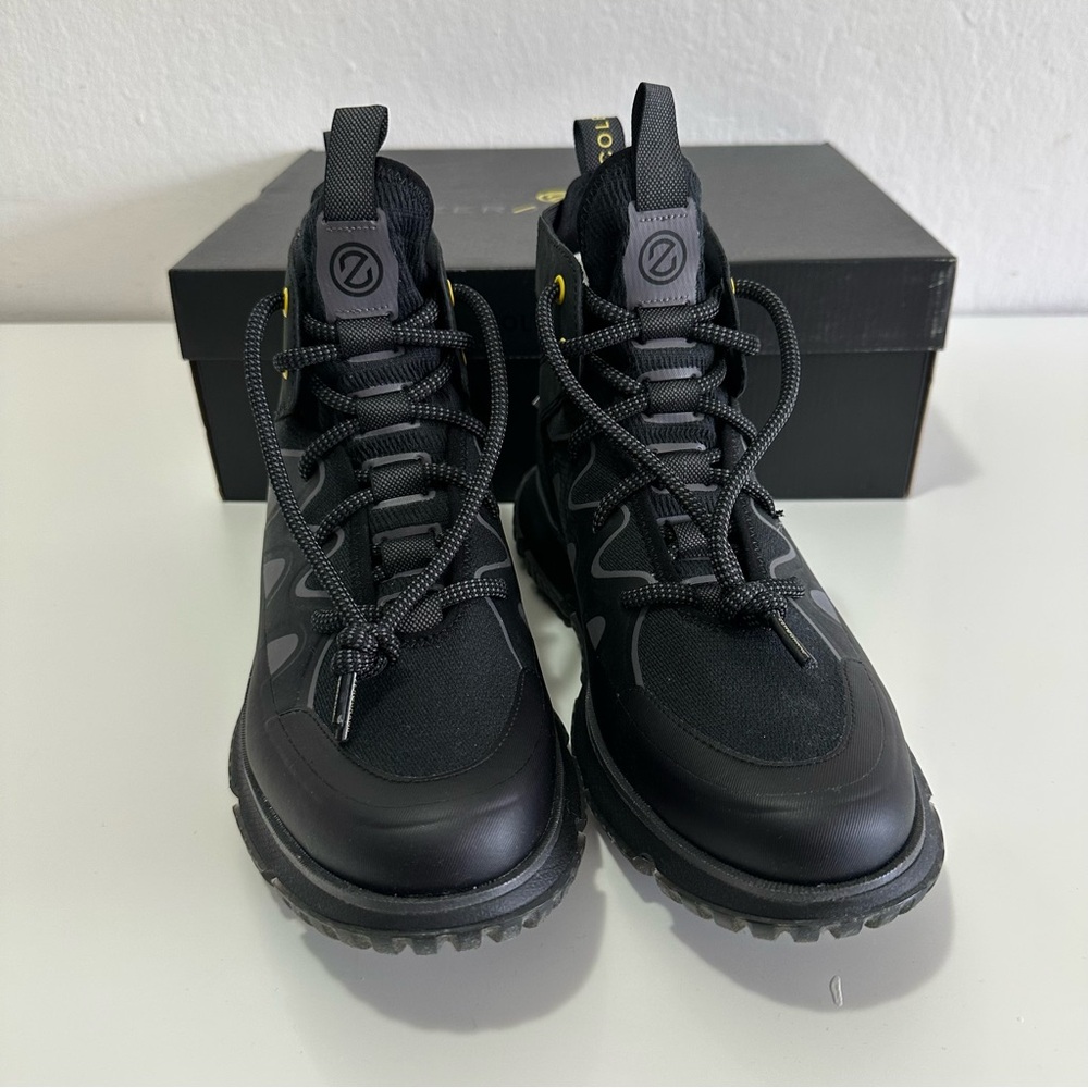 Cole Haan Men's US Size 9M Black Zerogrand City Trekker Waterproof Boots - New - Picture 1 of 11
